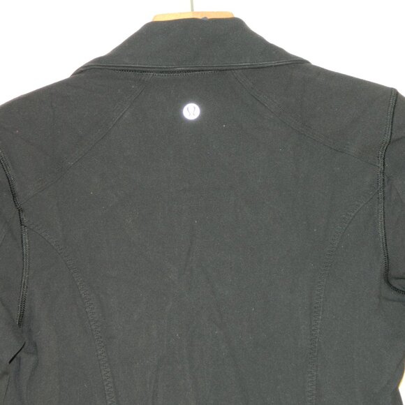 Lululemon Black Nice Asana Colour Blocked Scuba Jacket Size 4 - Picture 13 of 16